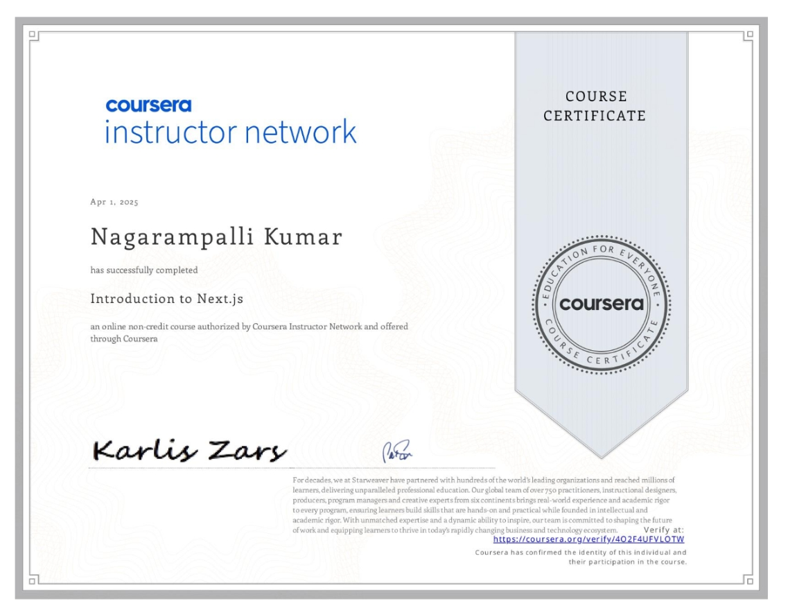 Certifications